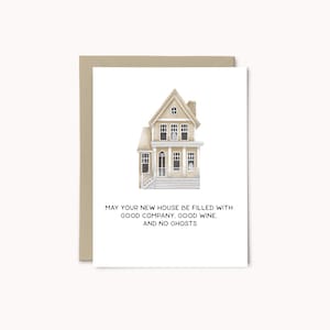 Carte de voeux pour une nouvelle maison | Carte de pendaison de crémaillère drôle | maison hantée de Zazzle.be Liste d'envies Vous avez des idées ? Félicitations pour votre nouvelle carte d'accueil | Cadeau de pendaison de crémaillère pour un ami