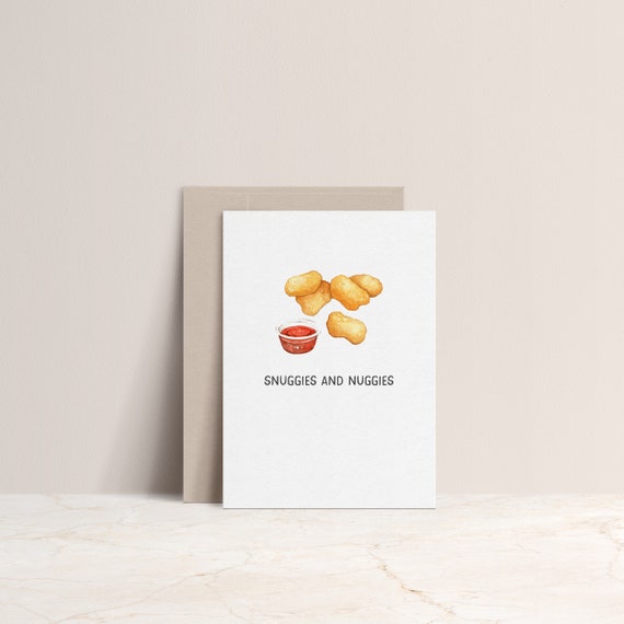 Snuggies and Nuggies Card Funny Relationship Card Netflix and