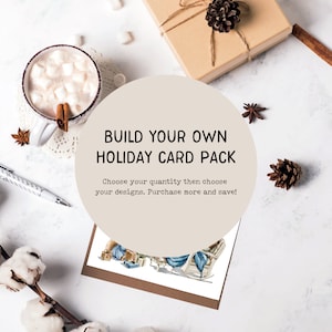 Construya un paquete de tarjetas navideñas / Tarjetas navideñas / Paquete de tarjetas / Tarjetas navideñas / Paquete de tarjetas navideñas / Conjunto de tarjetas navideñas