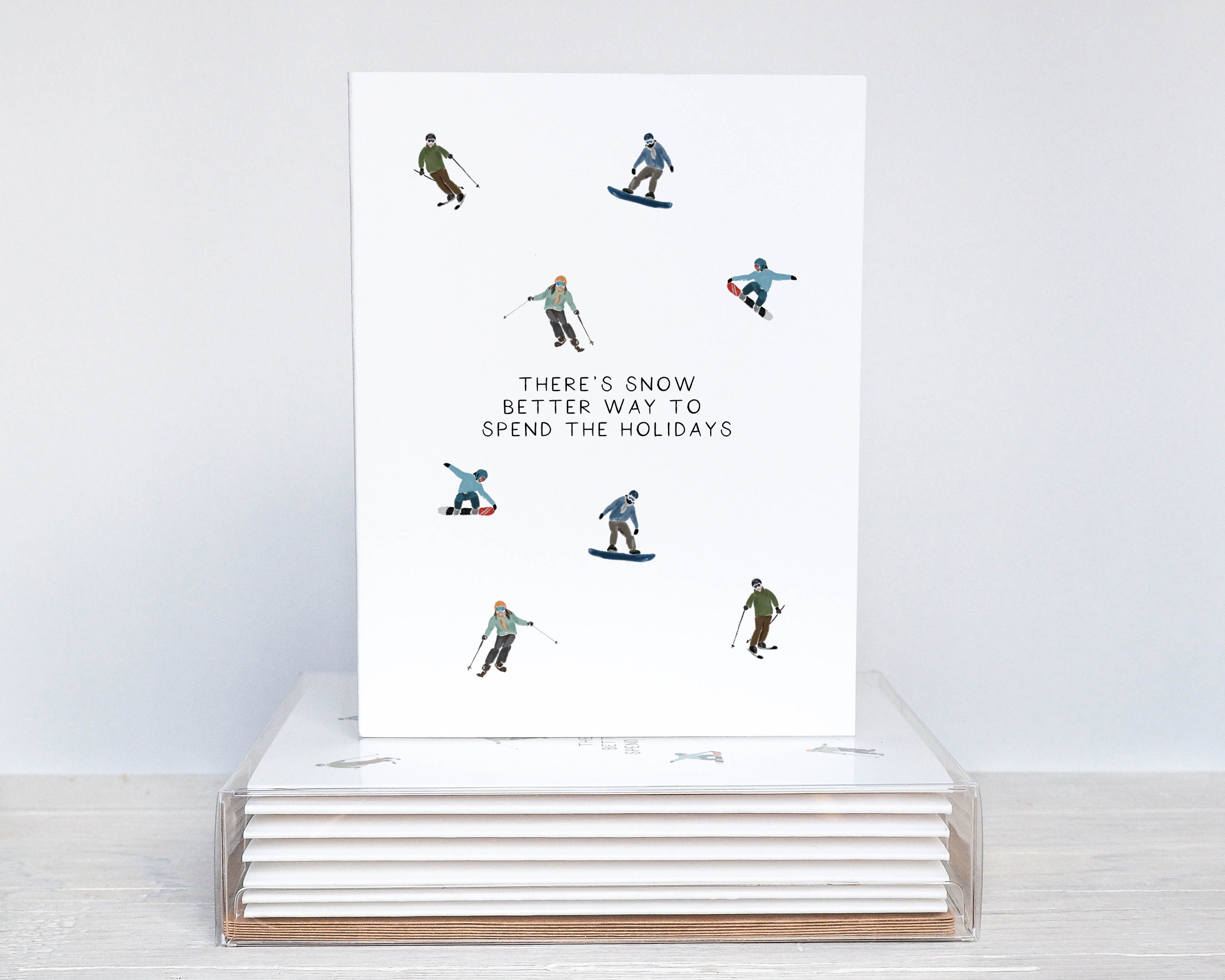  UNIOND Winter Skiing Print Greeting Cards Personalized Thank  You Card Blank Note Cards With Envelopes Congratulations Cards For  Christmas Wedding Birthday Party All Occasion : Office Products