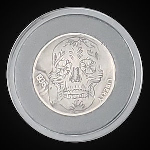 Day Of The Dead Hobo Nickel by unknown artist