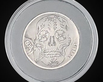 Day Of The Dead Hobo Nickel by unknown artist