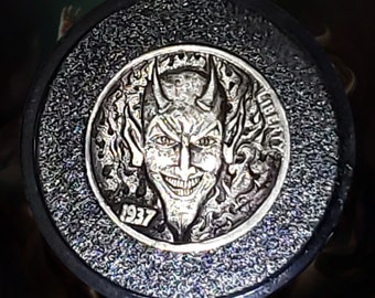 Satanic Smile Hobo Nickel by Yanko Kranov