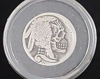 Warrior Skull Hobo Nickel by Aaron Lujan