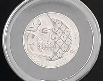 Gothic Skull Hobo Nickel by unknown artist