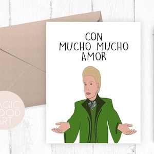 Con Mucho Mucho Amor Card / Valentine's Day Card / Love Card / Valentines Day Card / Mother's Day Card / Father's Day Card / Dia del Padre