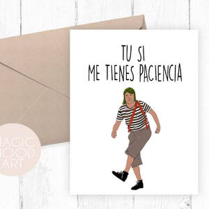 Tu Si Me Tienes Paciencia Card / Valentine's Day Card / Father's Day Card / Dia del Padre / Mother's Day Card / Spanish Greeting Card /