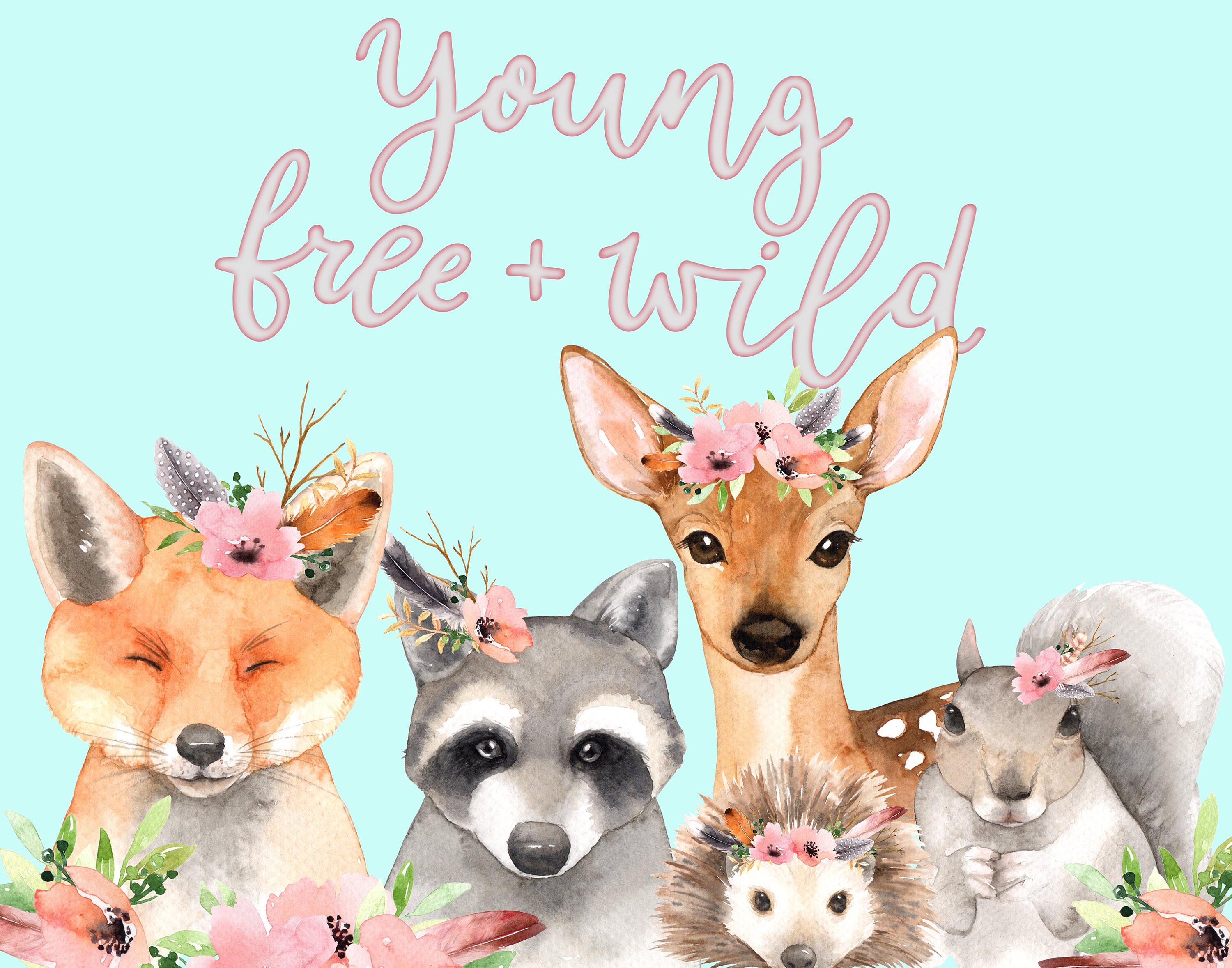 FOREST FRIENDS Art Print Instant Download / Printable - Etsy España