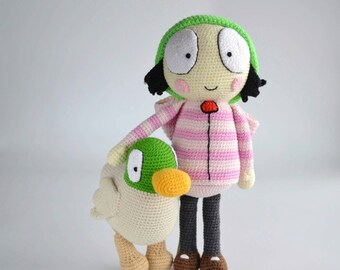 sarah and duck stuffed animal