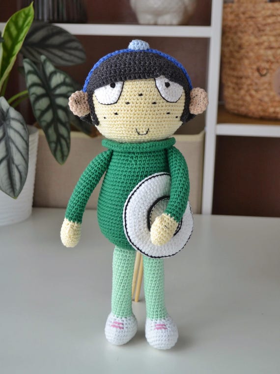 Plate Girl Toy, Sarah and Duck Crochet Toys
