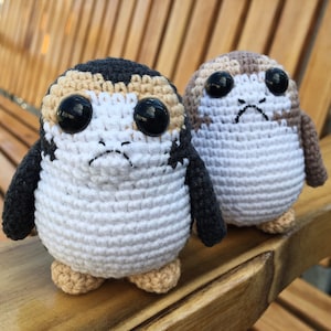 Porg - Mini Amigurumi Toy, Crochet Porg 1 PC