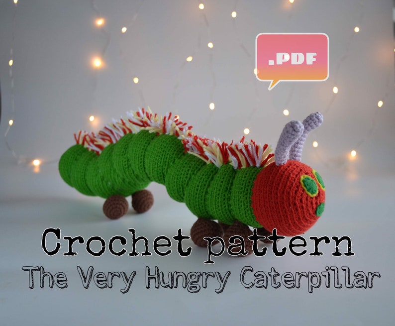 The Very Hungry Caterpillar Crochet Pattern Pdf Etsy UK