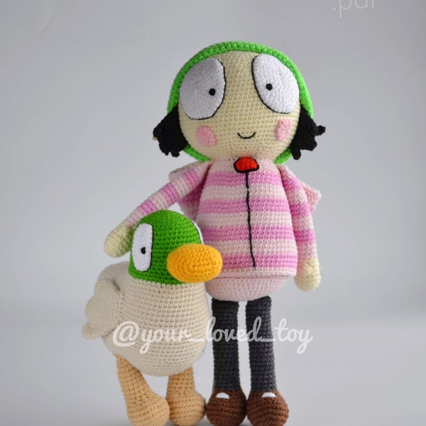 Sarah and Duck Häkelanleitung (englisch) Pdf Datei