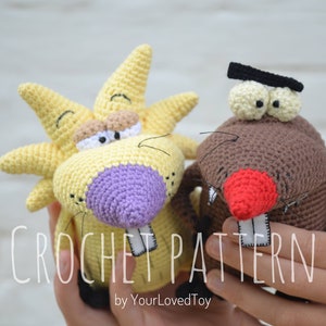 Crochet pattern the Angry Beavers ,  pdf file (English)