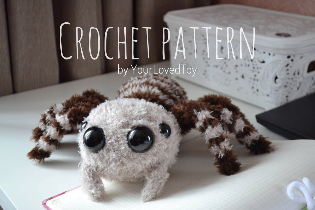 Spider Amigurumi Crochet Pattern, Fluffy Spider Tutorial (PDF Pattern ...