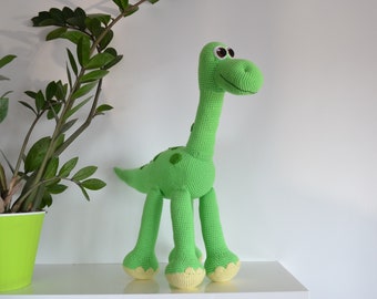 The Good Dinosaur Arlo Crochet Toy, Big Amigurumi Dinosaur