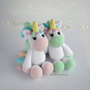 Crochet Unicorn , Knitted Unicorn , Plush Unicorn , Crocheted Unicorn, little Unicorns toy , Unicorn baby shower , Unicorn doll