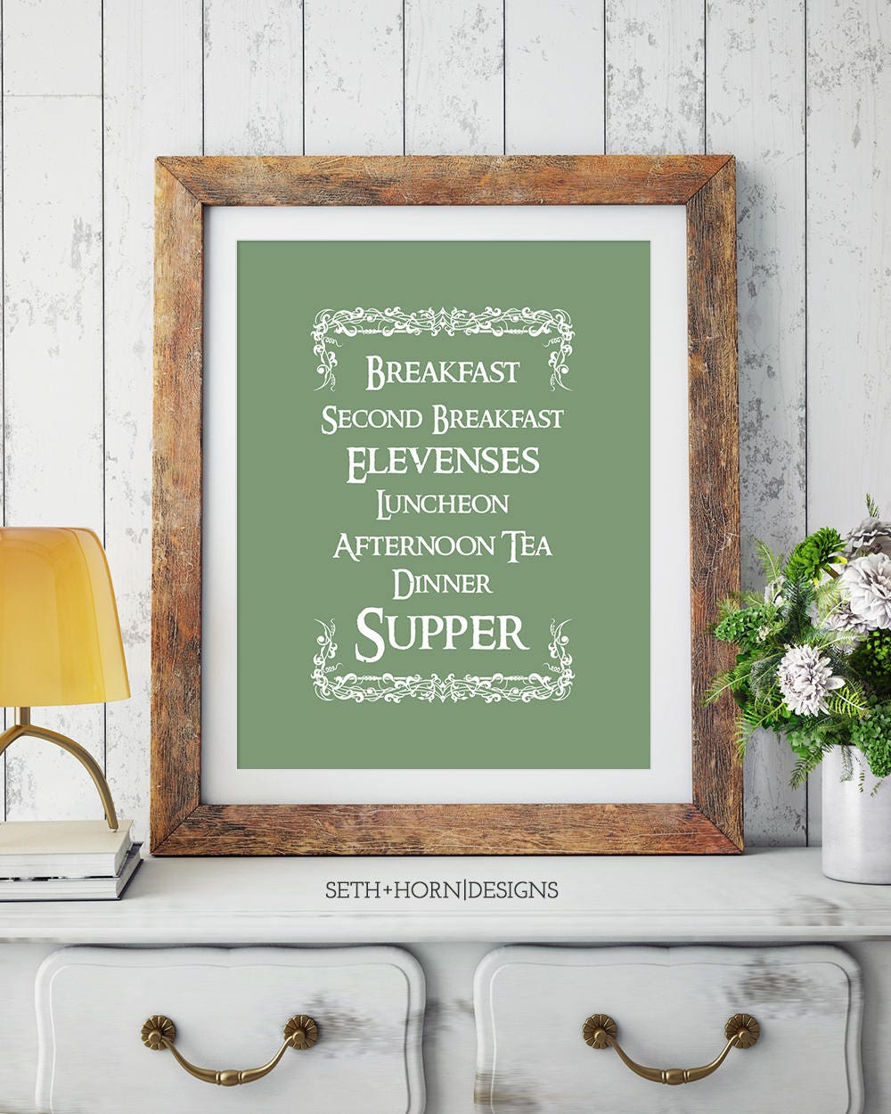 Lord of the Rings Hobbit Meals Printable Instant Download, the Shire ...