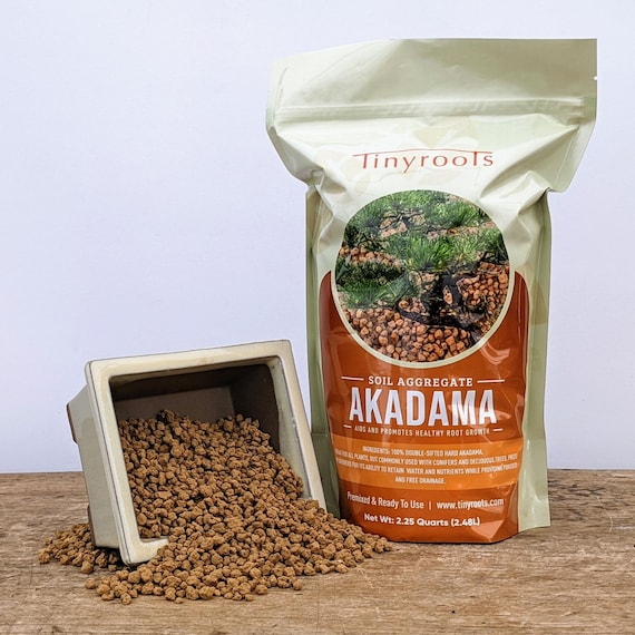 Akadama Premium Bonsai Soil. Comes in 2 Quarts or 4 Quarts Resealable Bag 