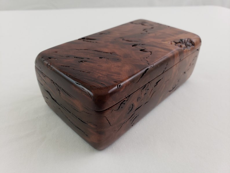 An Exotic Velvet tamarind handcrafted jewelry box keepsake art box