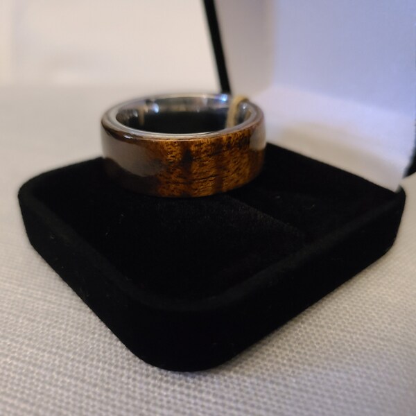 Blowout ((( SaLE!!! ))) Elegant Hawaiian koa comfort ring size #13, R042 FREE RING BOX
