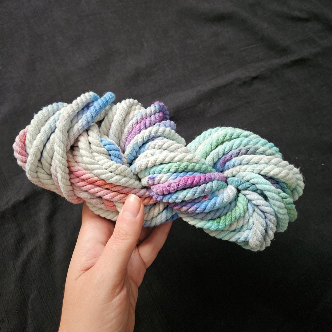Tie Dye Macrame Cord, 5mm Macrame Cord, Fiber Art Supplies, Macrame