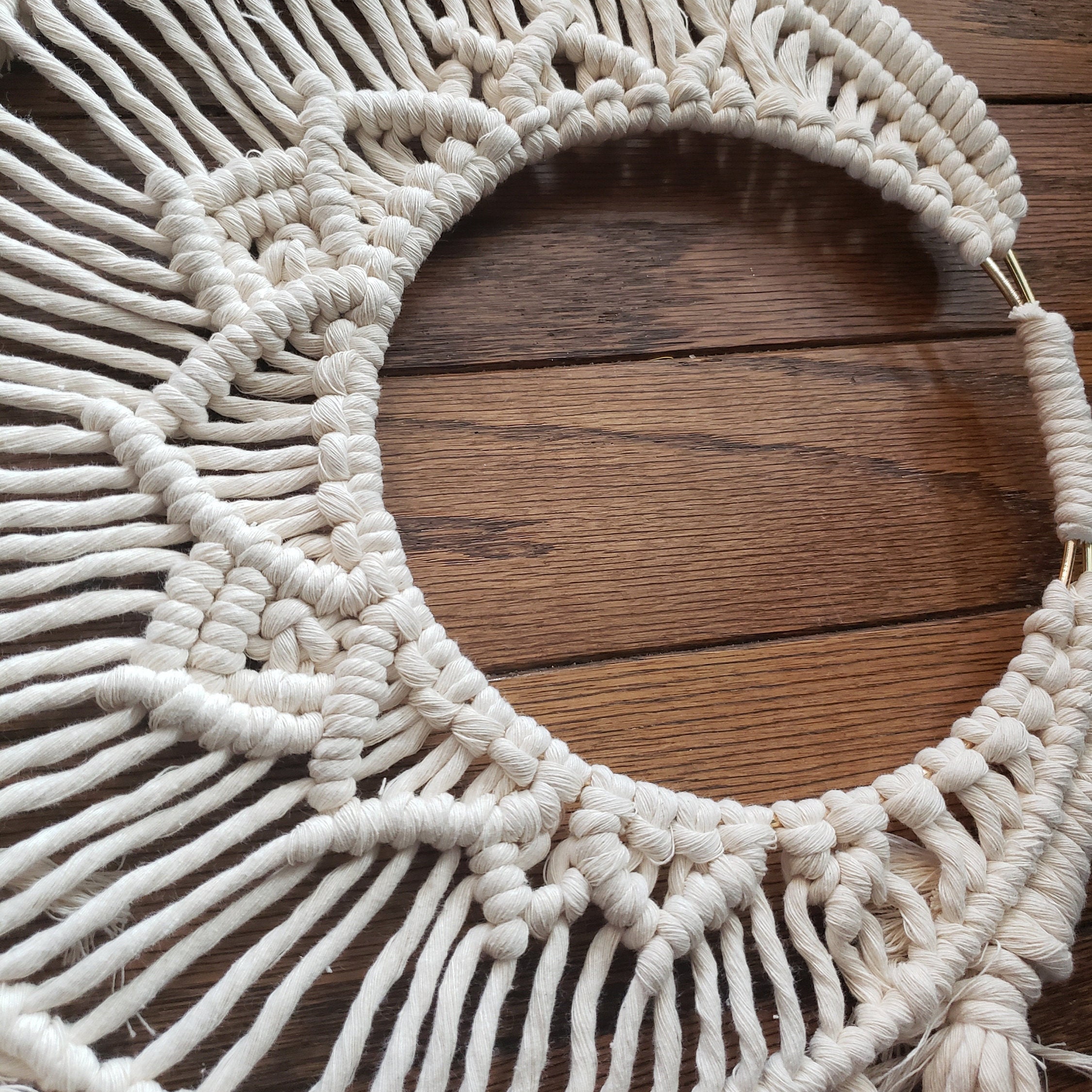 Moon Art Macrame Moon Macrame Wall Hanging Moon Decor Etsy