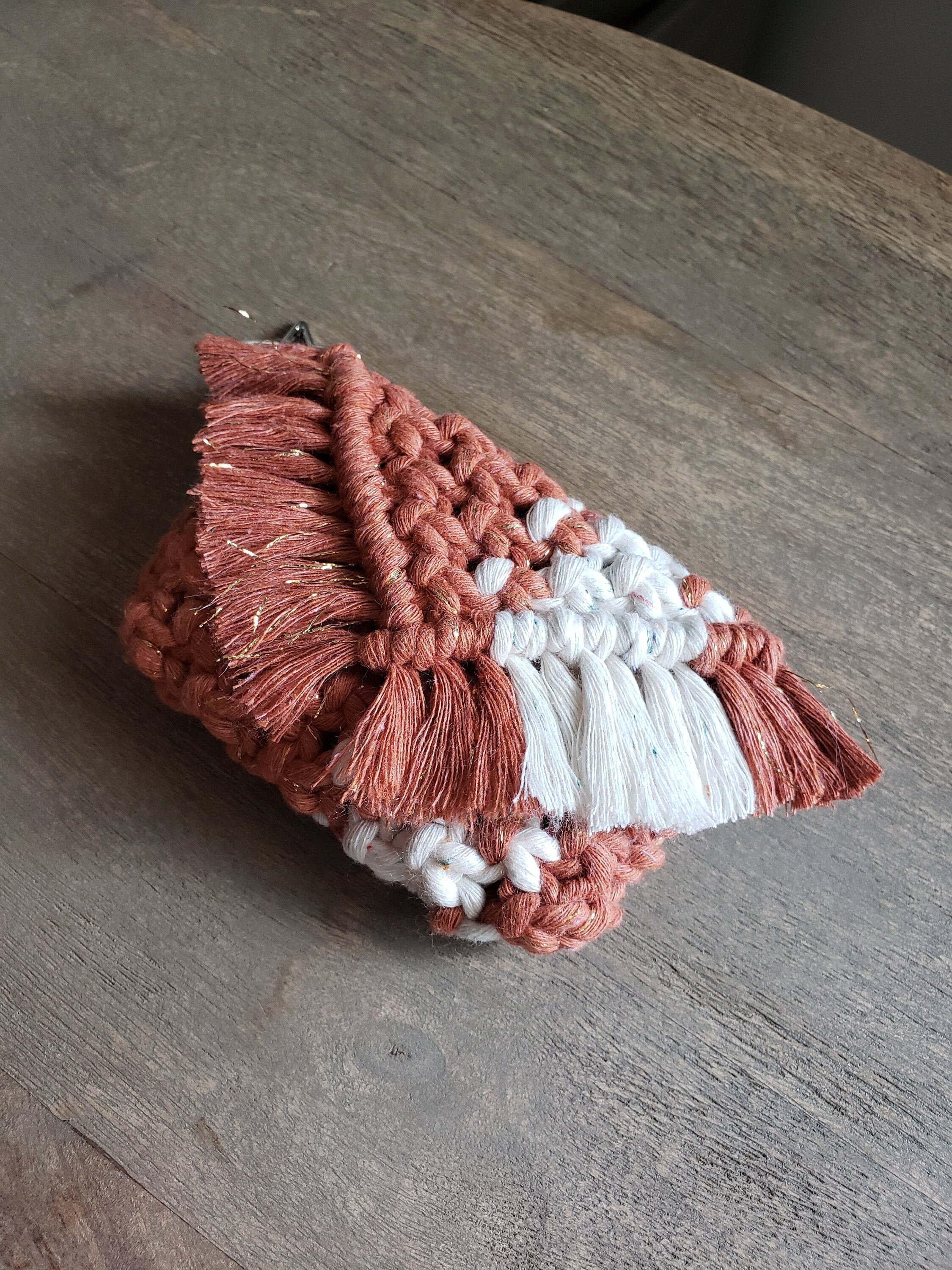 macrame coin purse