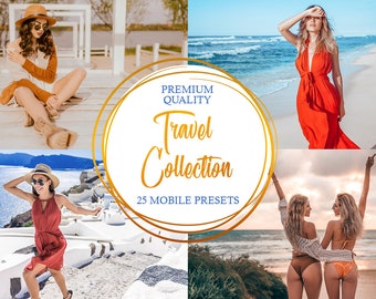 Travel Collection Lightroom Mobile Presets: 25 Photo Filters