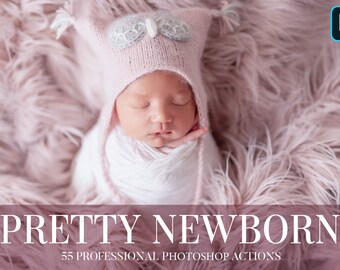 Pretty Newborn Photoshop Actions: Baby Photography Filters (55)