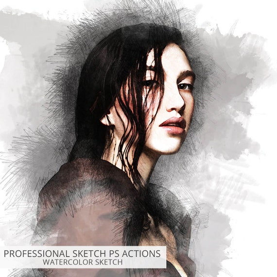 Professional Sketch Photoshop Actions Pencil Sketch Photoshop Action Photoshop Sketch Effect Action