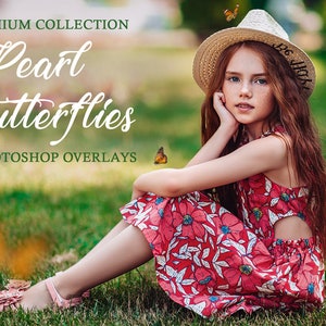 Butterfly Overlay - Pearl Butterflies Photoshop Overlays [30 Butterfly Overlays, Butterfly Overlays for Photoshop]