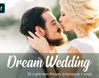 Dream Wedding Lightroom Presets: Professional Photography Filters (XMP + LRTEMPLATE)