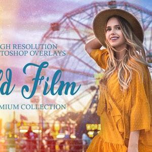 Old Film Photoshop Overlays: Grain Effect (PNG)