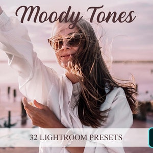 Moody Tones Lightroom Presets: Matte Effect, Dark Photos (32 Presets)