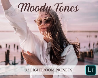 Moody Tones Lightroom Presets: Matte Effect, Dark Photos (32 Presets)