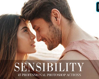 Sensibility Photoshop Actions: Portrait Photography Filters (45 .atn)