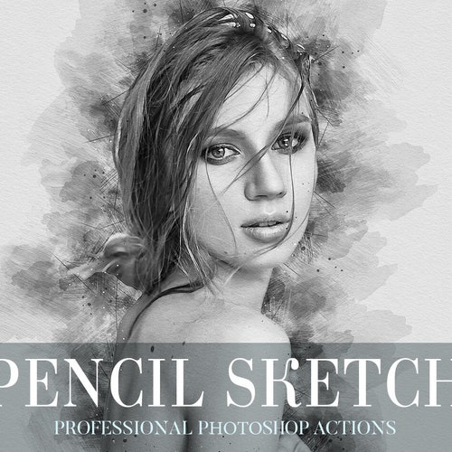 Pencil Sketch Photoshop Action Addons  Envato Elements
