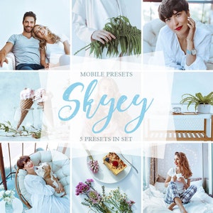 Skyey Lightroom Mobile Presets: Photo Editing Filters (5 Pack)