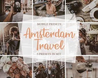 Amsterdam Travel Lightroom Mobile Presets (5 .dng .xmp .lrtemplate)