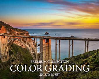 20 LUT d'étalonnage des couleurs pour le montage vidéo (format .CUBE)