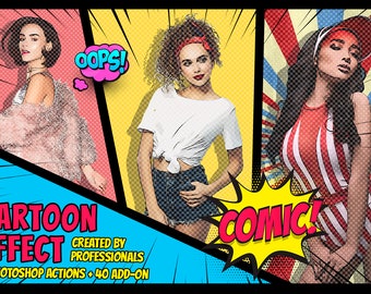 Cartoon Effect Photoshop Actions [Photoshop Cartoon Action, Photoshop Cartoon Effect Action, Cartoon Action Photoshop]