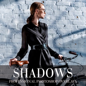 Sovrapposizioni di ombre in Photoshop: effetto luce solare, fotografia di ritratto (PNG)