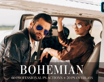 Bohemian Film Photoshop Actions: Photo Effects & Overlays