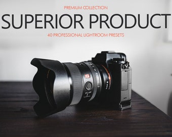 Superior Product Lightroom Presets: 40 Professional Filters & 10 Brushes