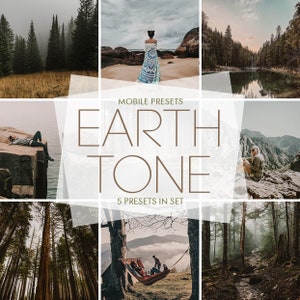 Earth Tone Lightroom Mobile Presets (DNG, XMP, LRTEMPLATE)