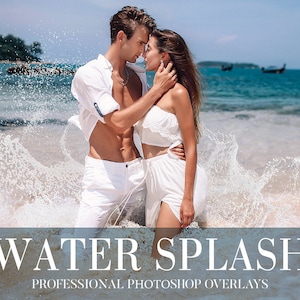 Water Splash Photoshop Overlays,Photo Overlay,Png Effect,Summer Photography Overlay,Digital Overlay,Water Effect Overlay,Beach Photo Overlay