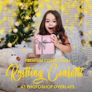 Rustling Confetti Photoshop Overlays [Confetti Overlay Photoshop, Photoshop Confetti Overlay, Confetti Overlay for Photoshop]