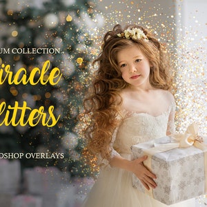 Miracle Glitters Photoshop Overlays: 38 PNG Photo Effects