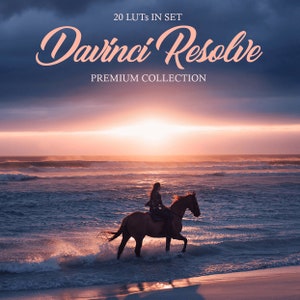 Davinci Resolve LUTs: Video Editing Filters, .CUBE Format